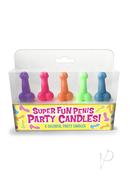 Candy Prints Super Fun Penis Candles Assorted Colors (5 Per...