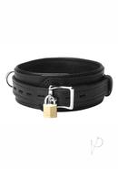 Strict Leather Premium Locking Collar - Black